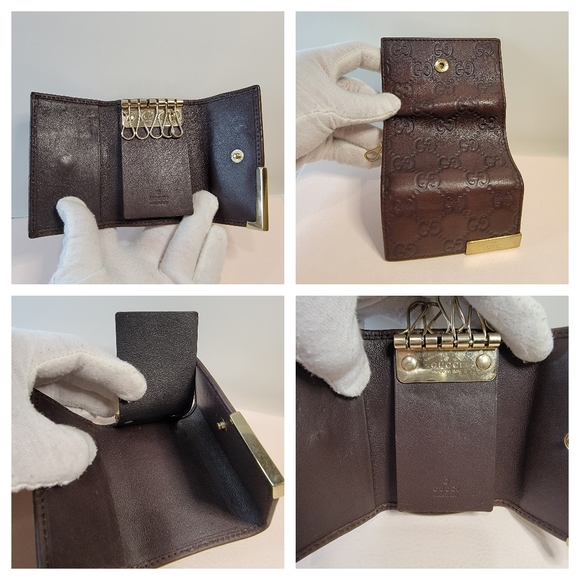 GUCCI Ssima GG 6 Ring Key Holder - Picture 5 of 5